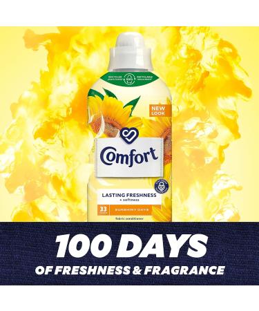 Comfort Sunshiny Days Fabric Conditioner 990ml Cedarwood - 100 Days of Freshness + Fragrance - Pack of 1 - Buy Online on GoSupps.com