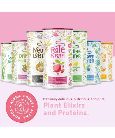 Red Power Powder 600g (20 Servings) - Rich in Vitamins Antioxidants Turmeric Maca Root Ginseng and Guarana Superfood Powder Red Berries Elixir with Roots Berries and A ai Alpha Foods - Buy Online on GoSupps.com