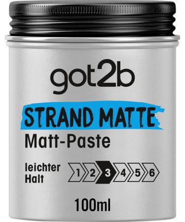 GOT2B Beach Matte Matt paste (100 ml) styling paste for matt surfing looks for strubeling texturing or taming without gluing matt 100 ml (1 Pack) - Buy Online on GoSupps.com