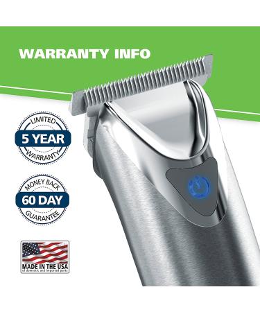 Wahl Stainless Steel Lithium Ion 2.0+ Beard Trimmer for Men - All-in-One Grooming Kit - Model 9864SS - Buy Online on GoSupps.com