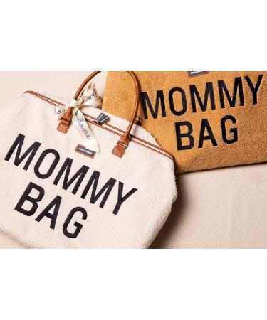Childhome Mommy Bag - Large Capacity Travel & Changing Bag with Wrap Pocket Adjustable Strap & Insulating Divider - Teddy Ecru - Buy Online on GoSupps.com