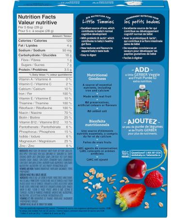 GERBER CEREAL Cherries & Berries with 5 Grain Cereal Toddler Food Cereal 12+ months 227 g 6 Pack Cherries Berries with 5 Grain Cereal - Buy Online on GoSupps.com
