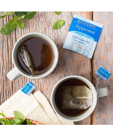 Bigelow Peppermint Herbal Tea - Caffeine Free, 20 Count (Pack of 6) - 120 Total Tea Bags - Buy Online on GoSupps.com