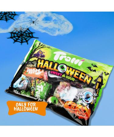 2x Trolli Halloween Sweet & Sour 360g de chaque grand emballage M lange de bonbons avec Glotzer vers acides Dracula & friandises effrayantes - autocollants fant mes inclus Sweet & Sour - 2 Pack (2 x Trolli 360g) - Buy Online on GoSupps.com