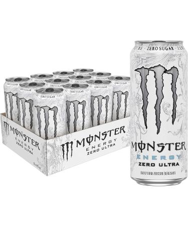 MONSTER ENERGY Ultra Strawberry Dreams 473mL Cans Pack of 12 & Zero Ultra 473mL Cans Pack of 12 - Buy Online on GoSupps.com