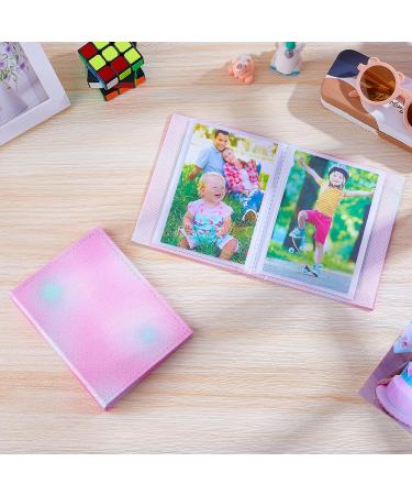 Basumee Small Photo Album 15x10CM - Holds 52 Photos, Blue-Pink, for Baby Kids Birthday & Family Anniversary - Buy Online on GoSupps.com