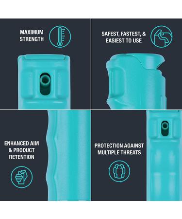SABRE Pepper Spray 2 Pack - Maximum Police Strength OC Spray with Finger Grip and Key Ring for Easy Carry and Fast Access - Buy Online on GoSupps.com
