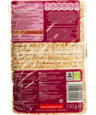 Lima Organic Quinoa Rice Cakes 130 g - Buy Online on GoSupps.com