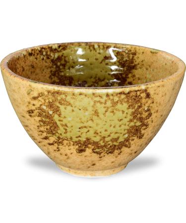 Mino Ware Japanese Rice Bowl Rice Ramen Noodle Soup Sarada Pasta Shigaraki Oribe Chawn 5.31 inch 12.3oz Rice Bowl Shigaraki Oribe - Buy Online on GoSupps.com
