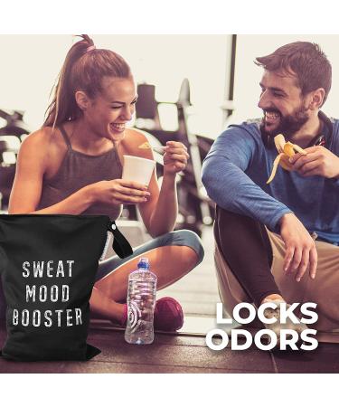 2pcs Waterproof Odor-lock Wet Dry Bags - Reusable & Machine Washable for Daycare - Ideal for Travel Gym Yoga Swimwear - Sweat Mood Booster - Buy Online on GoSupps.com
