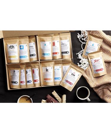 Bean Box World Coffee Tour Gift Set - Specialty Gourmet Coffee Sampler for Men and Women - Birthday Care Package with 16 Unique Whole Bean Varieties - Buy Online on GoSupps.com