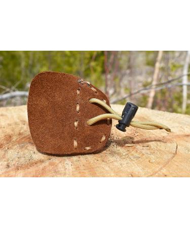 Standing Wolf Traditional Moose Leather Finger Tab for Archery - Handmade 3 Under Style Protector for Left Hand - Ideal for Hunting & Target Practice - Buy Online on GoSupps.com