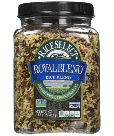 Riceselect Royal Blend Texmati White, Brown, Wild, and Red Rice, 21 Ounce