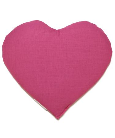 Grape seed pillow heart approx. 30x25cm - pink - heat cushion - grain pillow - a charming gift grape seeds