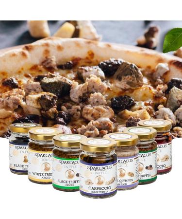  Spartacus Truffle SPARTACUS White truffle mint preserved in extra virgin olive oil the perfect gourmet spice for pizza pasta salads potatoes (white truffle 450 g) - Buy Online on GoSupps.com