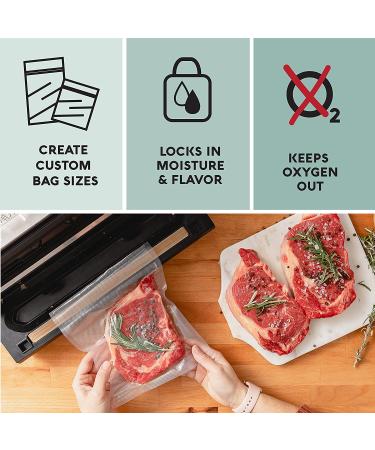 Avid Armor 11x50 Vacuum Sealer Bags 2 Pack - BPA Free, Sous Vide Safe, Heavy Duty - for Food Saver, Seal a Meal, Cut to Size Rolls - Buy Online on GoSupps.com