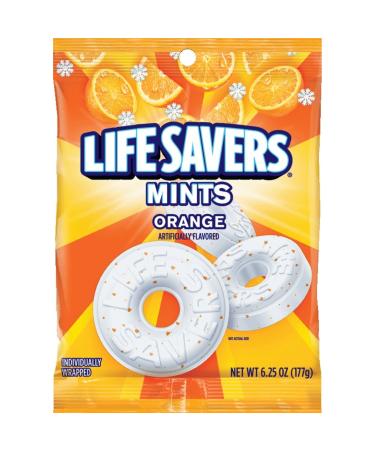 LIFE SAVERS Orange Mints Hard Candy Bag, 6.25 ounce (Pack of 12) Orange Mint 6.25 Ounce (Pack of 12) - Buy Online on GoSupps.com