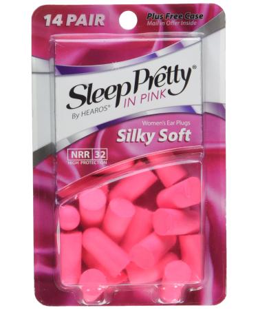 Sleep Pretty in Pink Women's Ear Plugs  14 Pairs