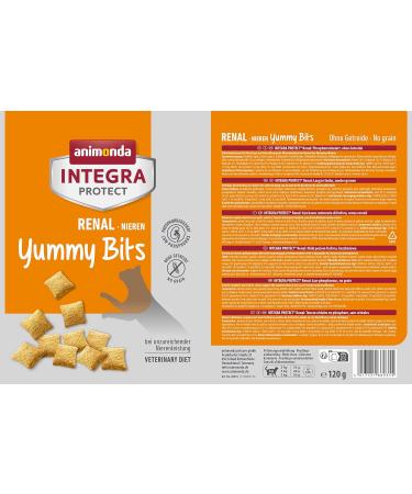 Animonda Integra Protect Renal Cat Treats - Gluten-Free Dry Supplementary Feed for Kidney Health - 6 x 120g Pack - Buy Online on GoSupps.com