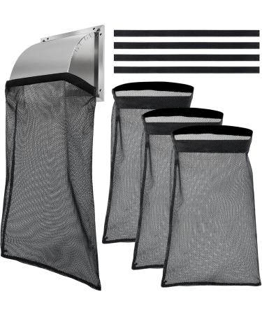 US 4Pcs Reusable Dryer Vent Lint Bags - Durable Mesh Dust Filter Traps | Lint Catcher with Adhesive Stripe for Improved Dryer Vent Safety (39x25cm Black - Buy Online on GoSupps.com