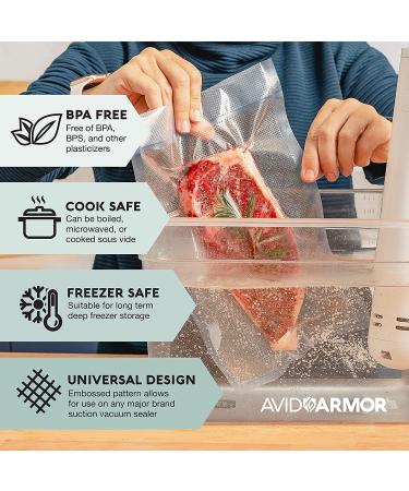 Avid Armor 11x50 Vacuum Sealer Bags 2 Pack - BPA Free, Sous Vide Safe, Heavy Duty - for Food Saver, Seal a Meal, Cut to Size Rolls - Buy Online on GoSupps.com