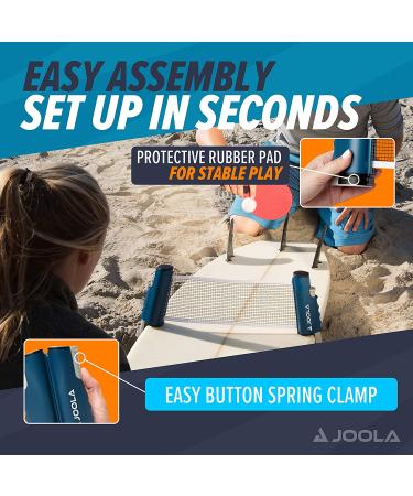 JOOLA Retractable Ping Pong Net - Portable Table Tennis Net for Any Table - Buy Online on GoSupps.com