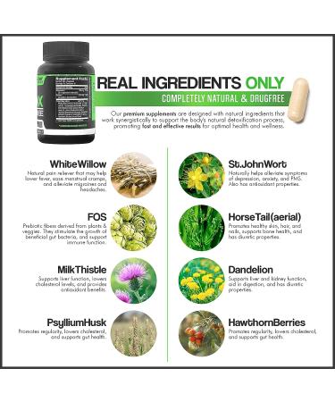 Epic Organicum 5 Day Detox Cleanse | Colon & Liver Detox for Healthy Gut | Men & Women | Made in USA | 30 Capsules - Buy Online on GoSupps.com