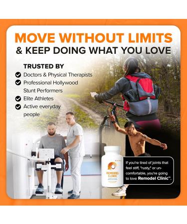 SaltWrap Remodel Clinic - Joint Remodeling Supplement for Senescent Cell Removal and Scar Tissue - Improve Mobility Reduce Connective Tissue Stiffness - Fisetin Quercetin Bromelain - 60 Capsules - Buy Online on GoSupps.com