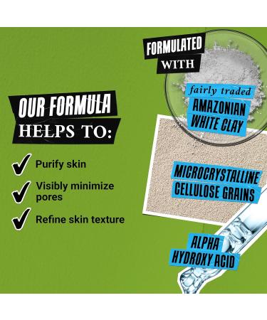 Kiehl's Rare Earth Deep Pore Cleanser - Polishing Powder for Oily Skin Reduces Oil & Refines Texture with White Clay & AHA - 3.5 fl oz - Buy Online on GoSupps.com