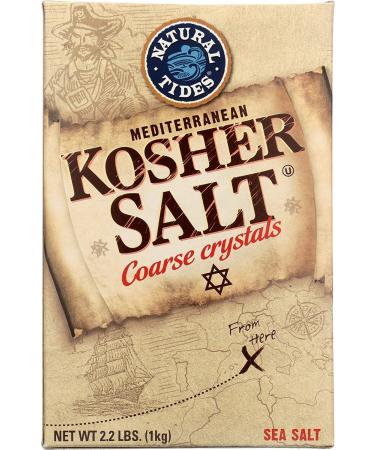 Natural Tides Mediterranean Kosher Salt Coarse Crystals 2.2lb - Premium Quality - Buy Online on GoSupps.com