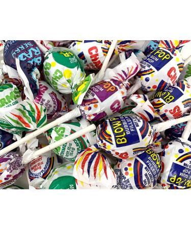 CrazyOutlet Charms Blow Pops Hard Candy Lollipops - Assorted Fruit Flavors - 2lb Bulk Pack (60 Count) - Buy Online on GoSupps.com