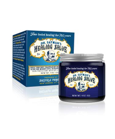Dr. Sayman's Healing Salve   The Original Skin Care Ointment and Protectant/Great for Itchy  Dry and Sensitive Skin/Treats Cracked Feet  Rough Heels and Chapped Lips (4oz.)