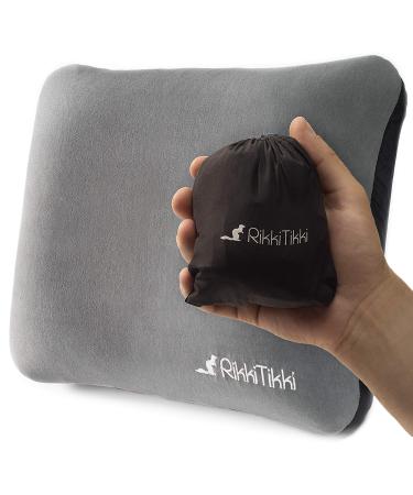 Inflatable Camping Pillow - Hiking Pillow Ultralight - Backpacking Pillow Lightweight - Camp Pillow Compressible - Blow Up Camping Pillow Gray