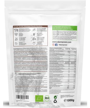 Alpenpower Bio Whey Protein Coffee 1 kg | 100% Natural Ingredients | Additive-Free CFM Protein Powder | Premium Organic Alpine Milk Coffee - Buy Online on GoSupps.com
