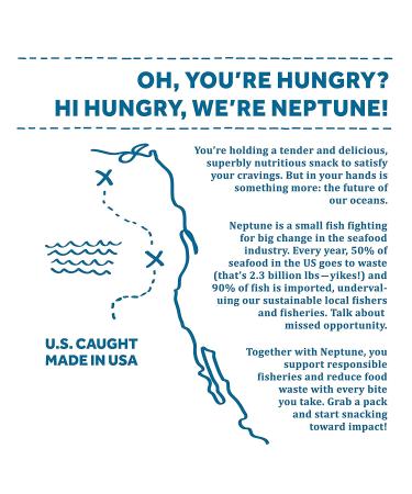 Neptune Wild Alaska Pollock Fish Jerky - Cracked Pepper 2.2oz | Organic, Gluten-Free, Paleo | 25g Protein, 450mg Omega 3s | Sustainably Sourced from US Fisheries - Buy Online on GoSupps.com