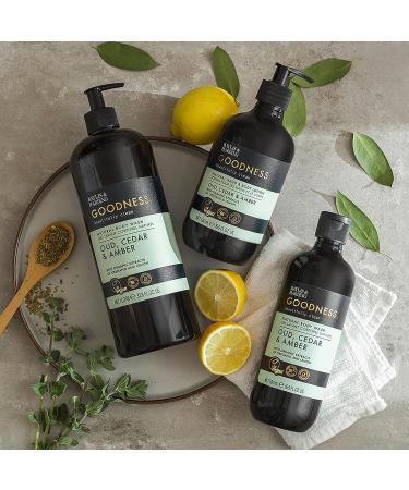 Baylis & Harding Goodness Oud Cedar & Amber Body Wash 1 Litre (Pack of 6) - Vegan Friendly 1 l (Pack of 6) Oud Cedar & Amber Body Wash 1L - Buy Online on GoSupps.com