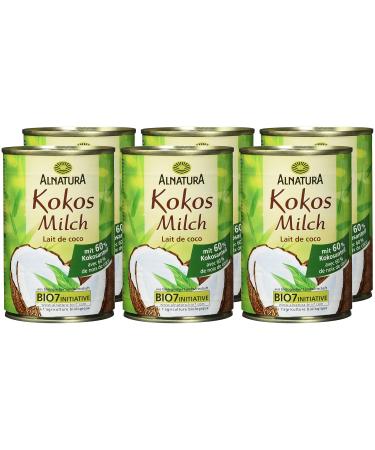 Alnatura Organic Coconut Milk - Vegan Pack of 6 (6 x 400ml) | Buy Online | International Shipping - Buy Online on GoSupps.com