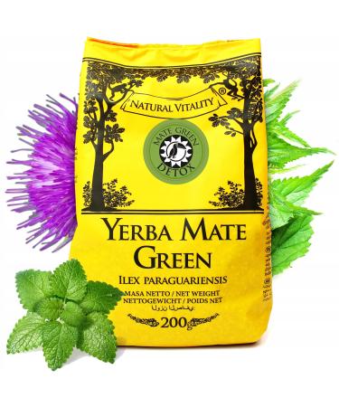 Mate Green Mate Green Yerba Mate Green Detox 200 g meilleur enfant de Yerba Mate for bonne digestion Defeat Fatigue in No Time Revitalize Yourself and Reset Your System