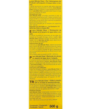 Buy Sera Marin Silicate Clear 500g - Permanent Silicate Removal (Pack of 2) | International Shipping - Buy Online on GoSupps.com