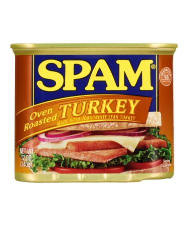 Spam Oven Roasted Turkey, 12 Ounce Can (Pack of 6)