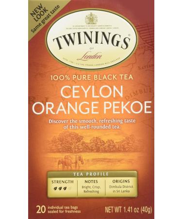 Twinings Ceylon Orange Pekoe Tea 20 Tea Bags 1.41 oz (40 g)
