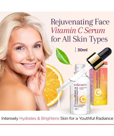 Vitamin C and Hyaluronic Acid Serum for Youthful Radiance | Hydrating and Rejuvenating Face Serum | For All Skin Types | 30ml 1 Fl Oz - Buy Online on GoSupps.com