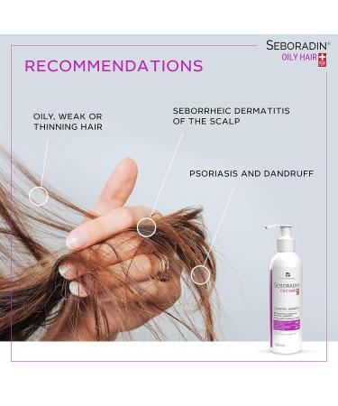 Seboradin Shampoo for Greasy Hair & Scalp Care - 500ml | Hair Loss Psoriasis Eczema Treatment - Buy Online on GoSupps.com