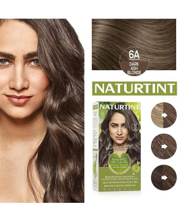 Naturtint Permanent Hair Color 6A Dark Ash Blonde - Ammonia-Free, Vegan, Cruelty-Free | Up to 100% Gray Coverage | Long-Lasting Results - Buy Online on GoSupps.com