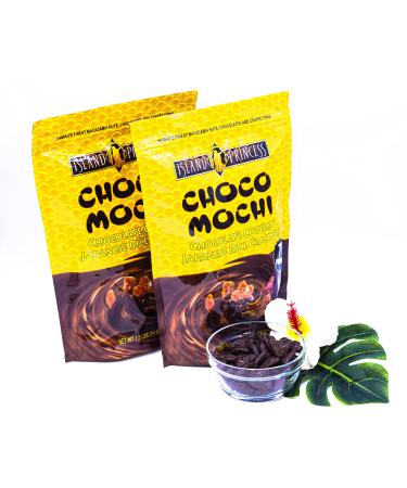 Island Princess Choco Mochi Chocolate Covered Japanese Rice Crackers 2/1.5 Lb Each Original Version