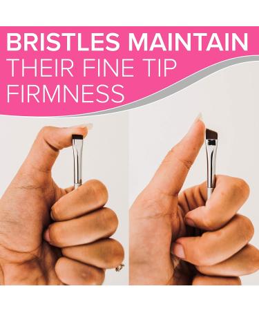 Ultimate Precision Angled Eyebrow Brush & Eyelash Brush - Professional Applicator for Perfect Brows & Lashes | International Shipping Available - Buy Online on GoSupps.com
