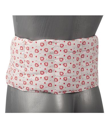 Johanniskern pillow 7 -chamber with band 65x15 - warmth or cold back loin thermal pillow grain pillow - pillows with ligaments country house love Johanniskerne