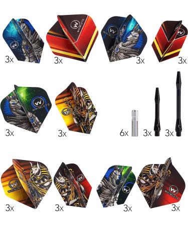 Whimlets Dart Flights and Accessories Kit - 30-Piece Professional Set with 10 Unique Slim/Standard Designs - Customizable Dart Accessories - Buy Online on GoSupps.com