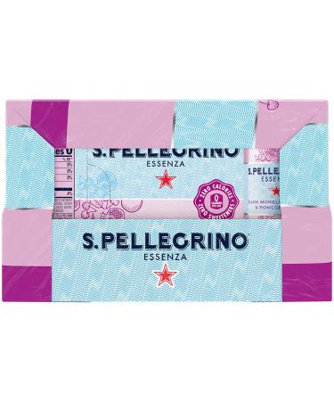 S.Pellegrino Essenza Dark Morello Cherry & Pomegranate Mineral Water - 24 Pack, 11.15 Fl Oz Cans - Buy Online on GoSupps.com