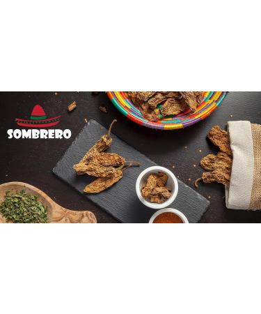 Dried Chipotle Chili Peppers 200gr by Sombrero. Medium-high Heat and Smoky Flavor Great for Barbecue sauces Chipotle mayos Chicken tinga and al Pastor Tacos! - Buy Online on GoSupps.com